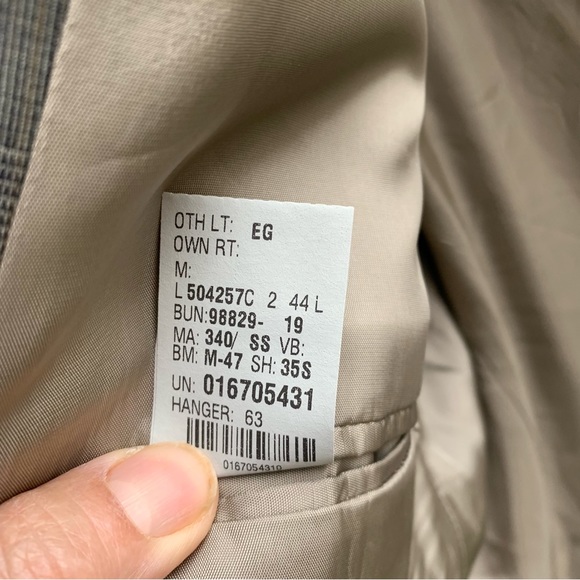 Mens Wool/Cashmere blend Blazer, Chaps Ralph Lauren size 44L - Picture 10 of 11